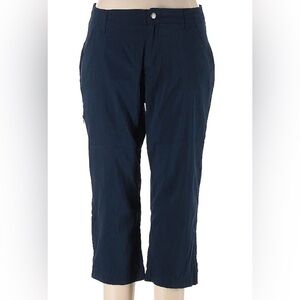 Khombu Black Active Wear Capri Pants Size Large